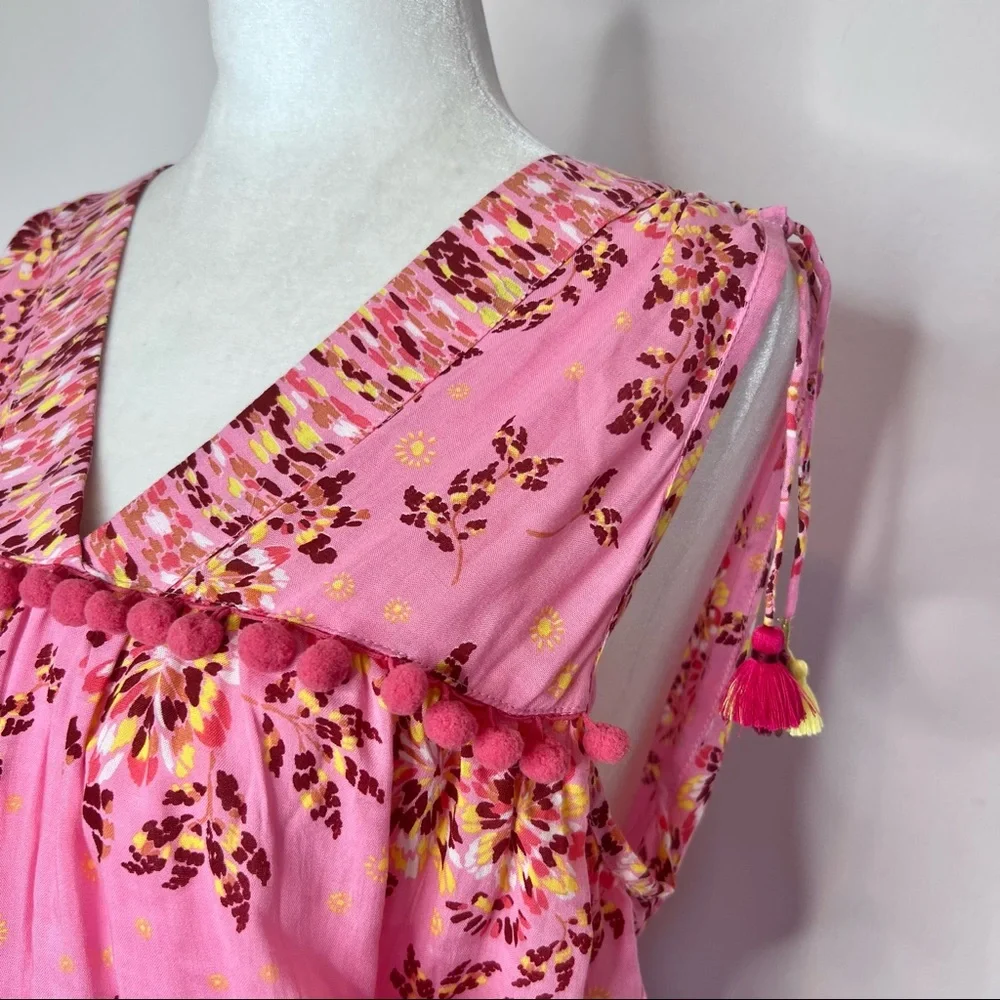 POUPETTE ST BARTH 'Mya' Pom Pom Romper. Size S‎ (8)